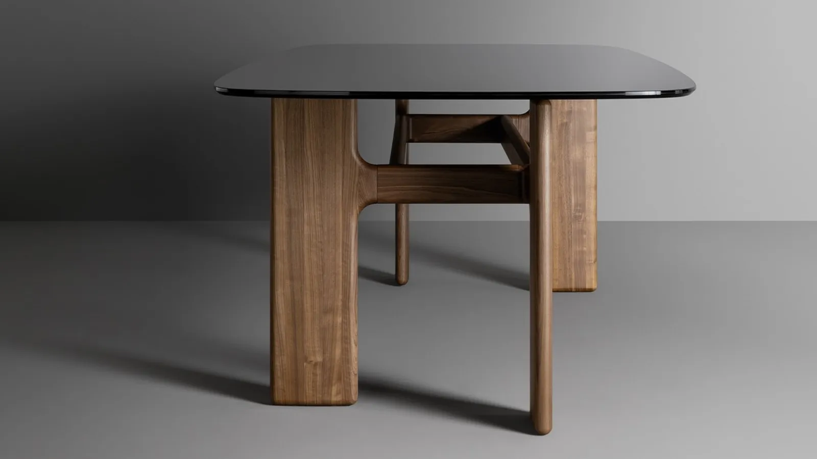 Hippos table with glass top by Bonaldo