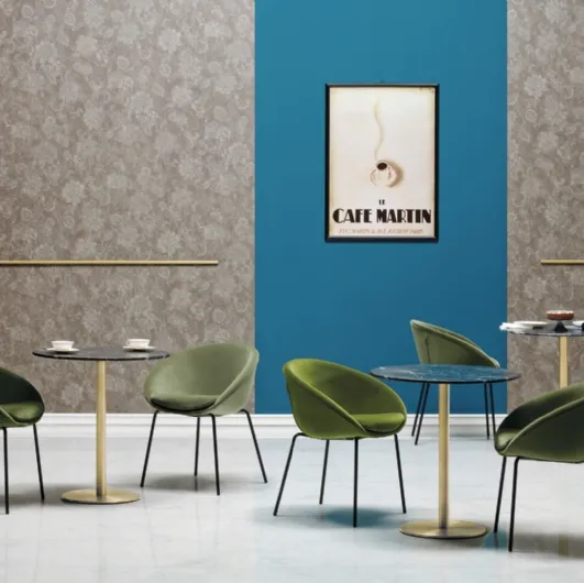 Pedrali's round Inox table
