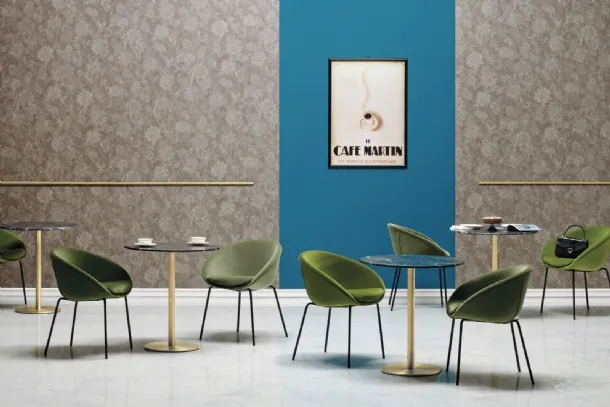 Pedrali's round Inox table