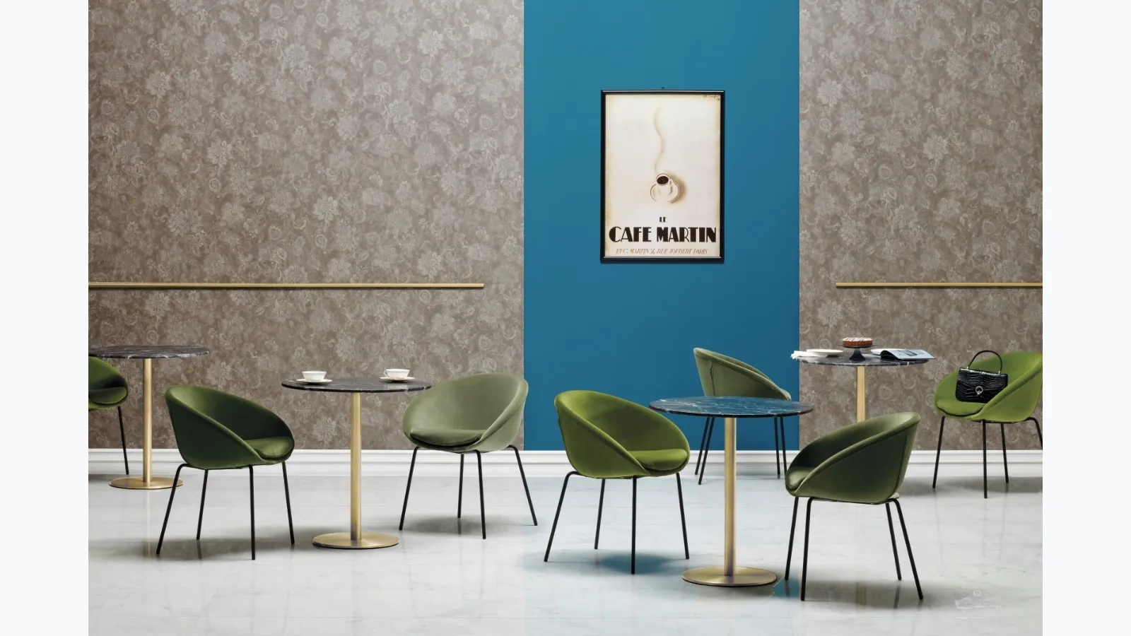 Pedrali's round Inox table