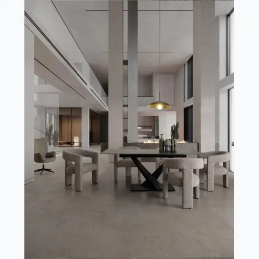 Extendable dining table Johannes by Bizzotto