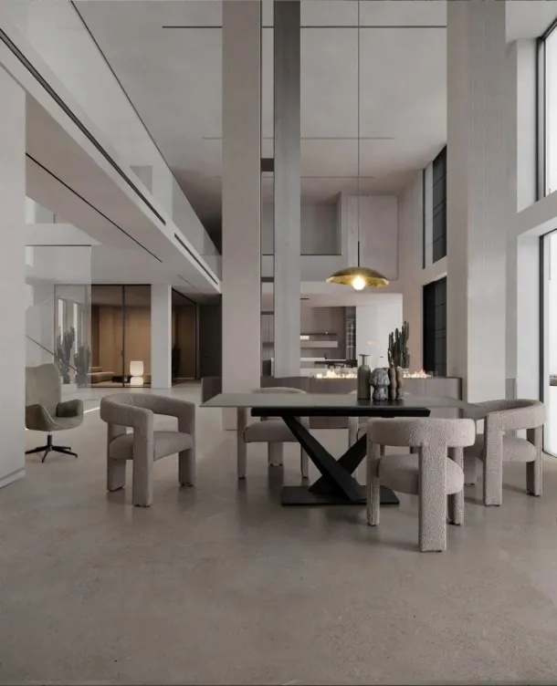 Extendable dining table Johannes by Bizzotto