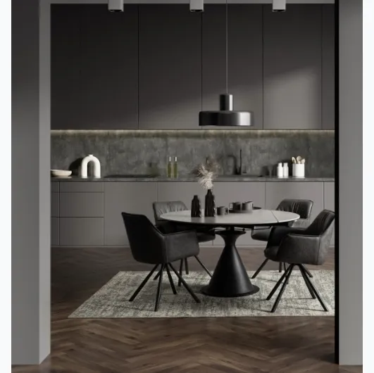 Extendable round table Jonni by Bizzotto