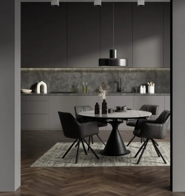 Extendable round table Jonni by Bizzotto