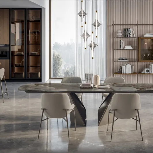 Table in SuperMarble Kaleido by Bontempi