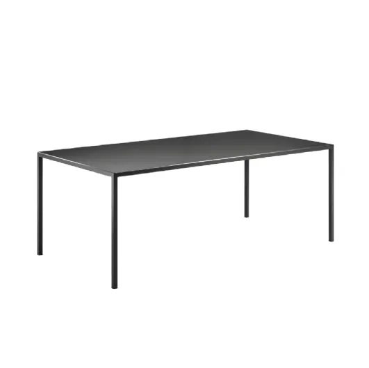 Line painted metal table by Veneta Cucine.