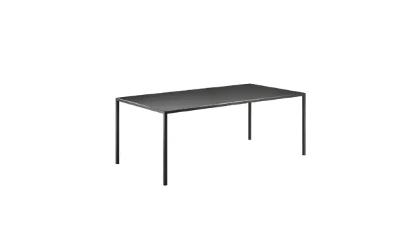Line painted metal table by Veneta Cucine.