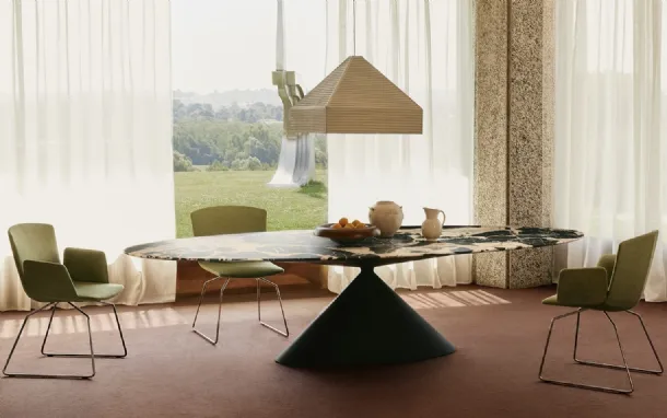 Maxy Clay marble table by Desalto.