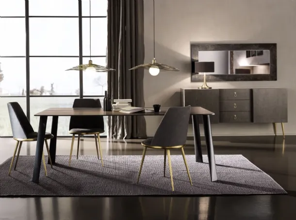 Milos ceramic table by Cantori.