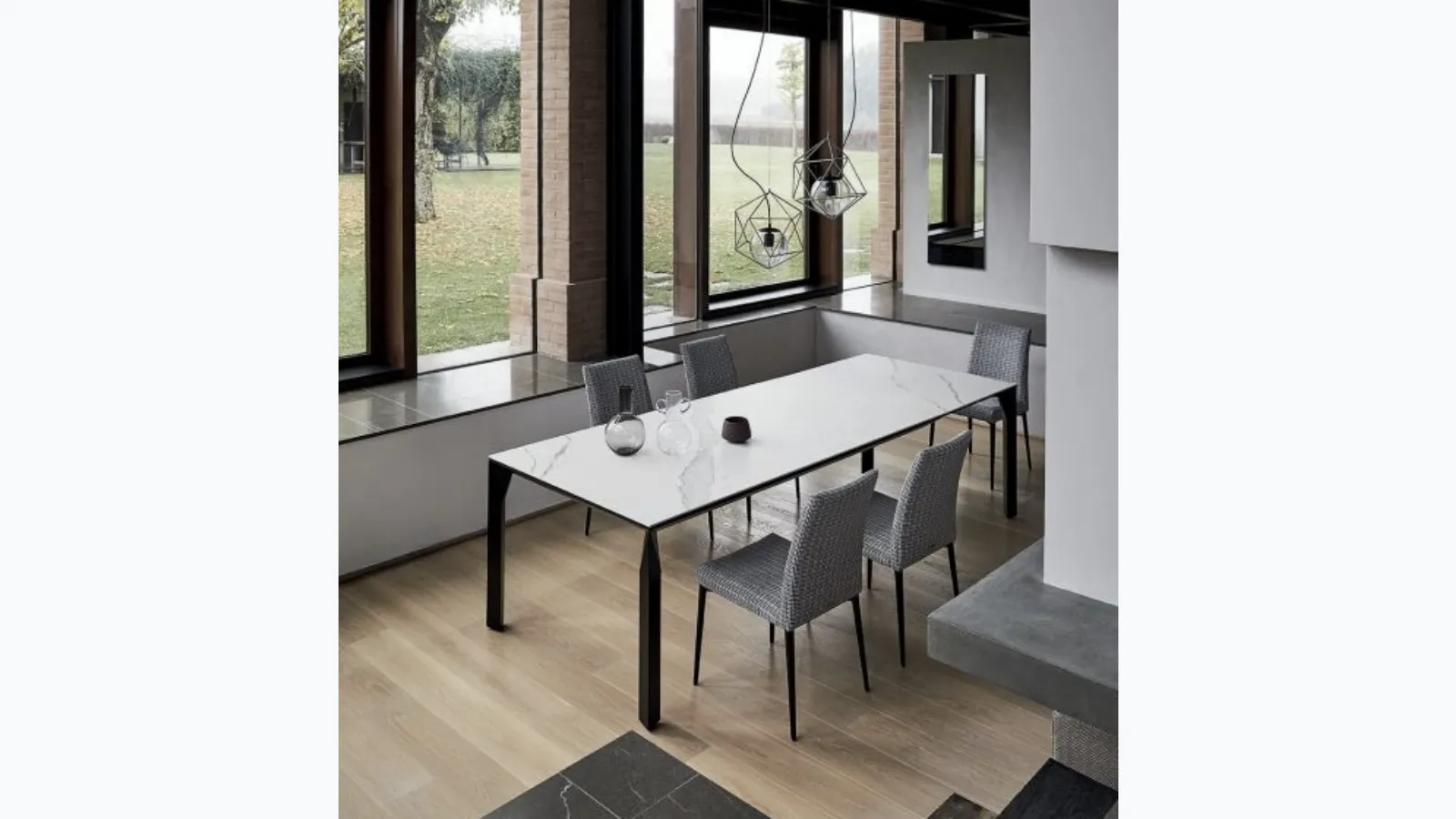 Mirage table in SuperMarble by Bontempi