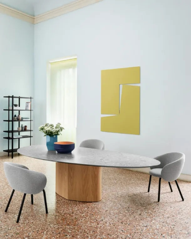Monoplauto Table with Marble top by Miniforms.