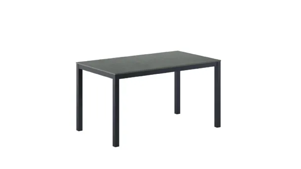 Extendable table Olimpo Caranto with ceramic top and metal structure by Veneta Cucine.