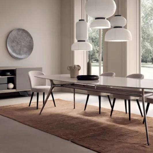 Table P016 with ceramic top by Presotto