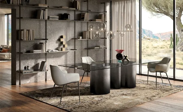 Table Paper Glass by Cattelan Italia
