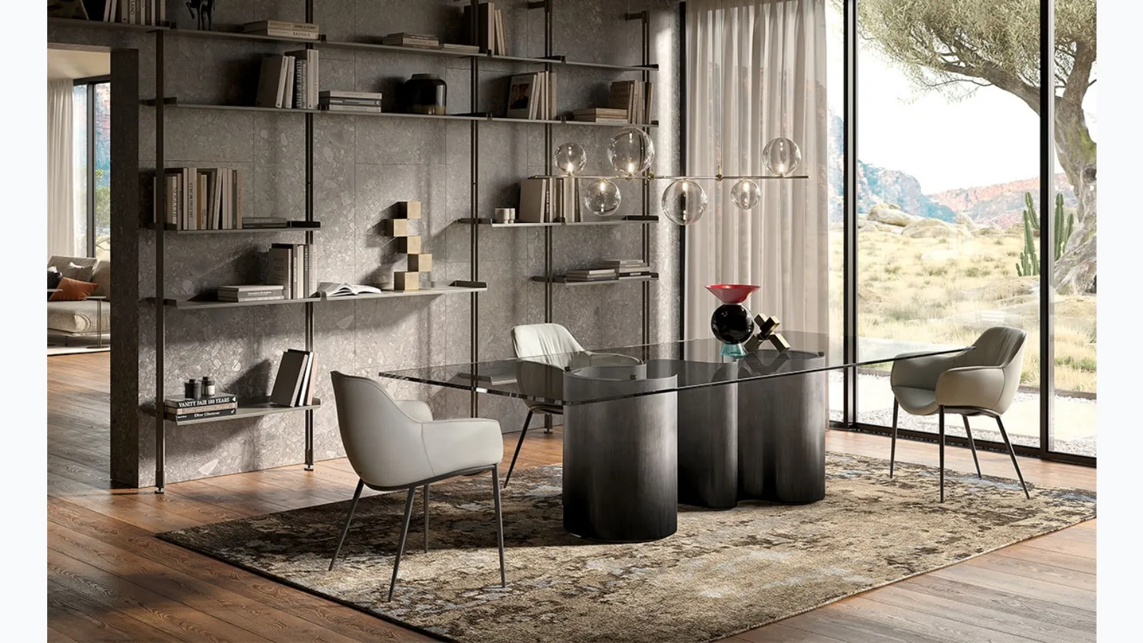Table Paper Glass by Cattelan Italia