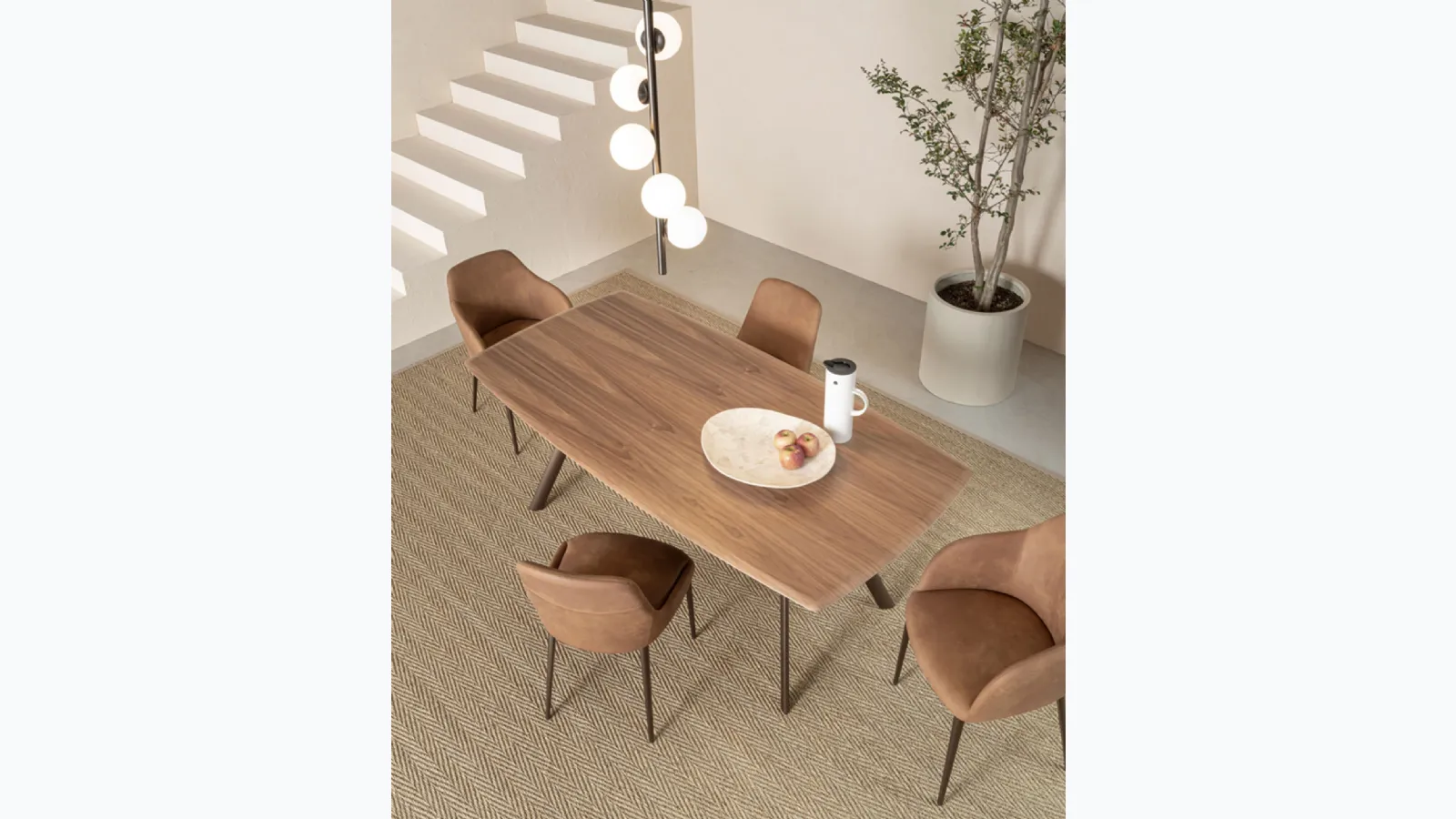 Paradise wooden table by Riflessi.