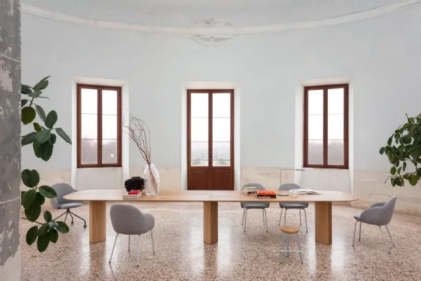 Plauto Maxxxi wooden table by Miniforms