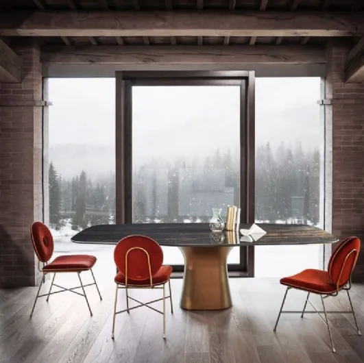 Table in SuperMarmo Podium by Bontempi