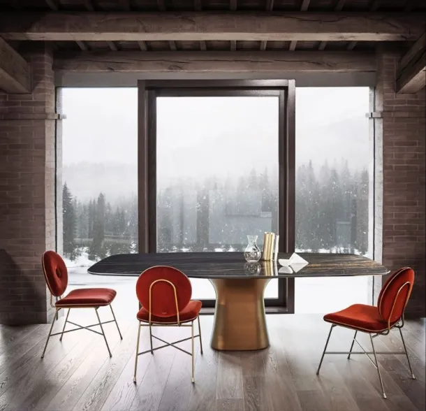 Table in SuperMarmo Podium by Bontempi