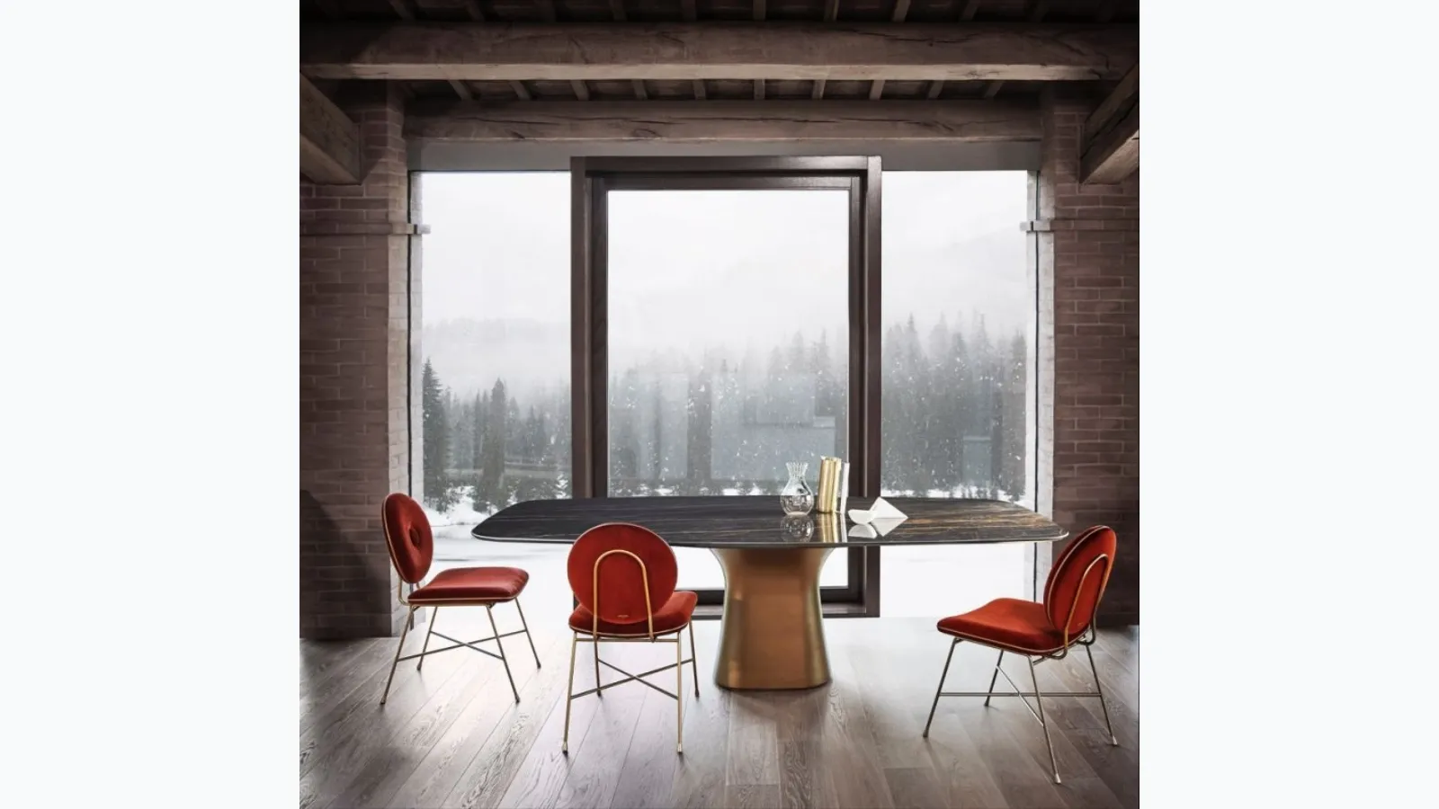 Table in SuperMarmo Podium by Bontempi