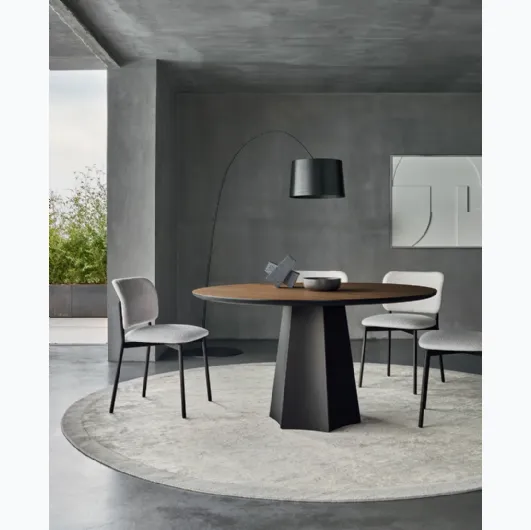 Round table Poliedro by Sangiacomo