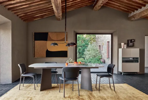 Extensible table Poliedro by Sangiacomo