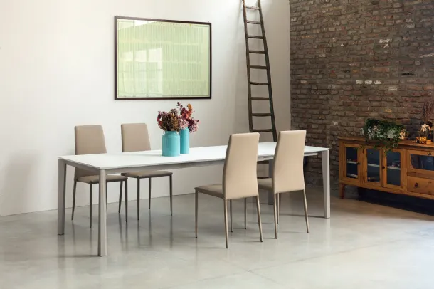 Prism glass table by Ingenia.