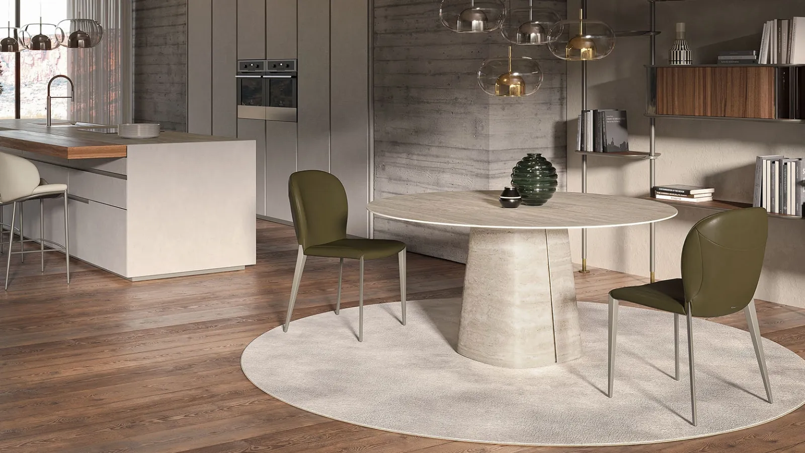 Round Rado Keramik table by Cattelan Italia.