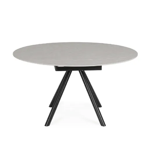 Round porcelain stoneware table Rauni by Bizzotto