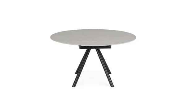Round porcelain stoneware table Rauni by Bizzotto