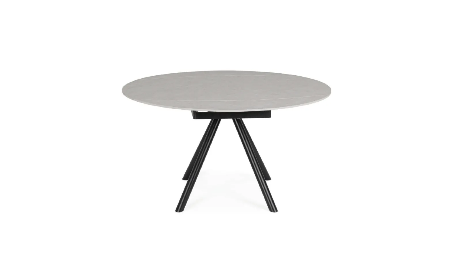Round porcelain stoneware table Rauni by Bizzotto