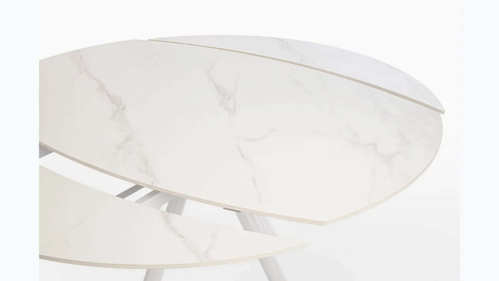 Porcelain stoneware table Rauni by Bizzotto