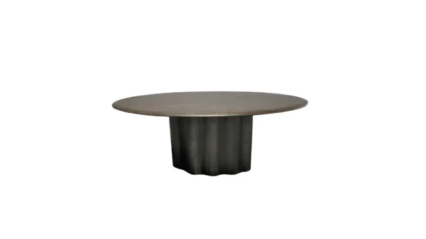 Rawling oval table by Bizzotto