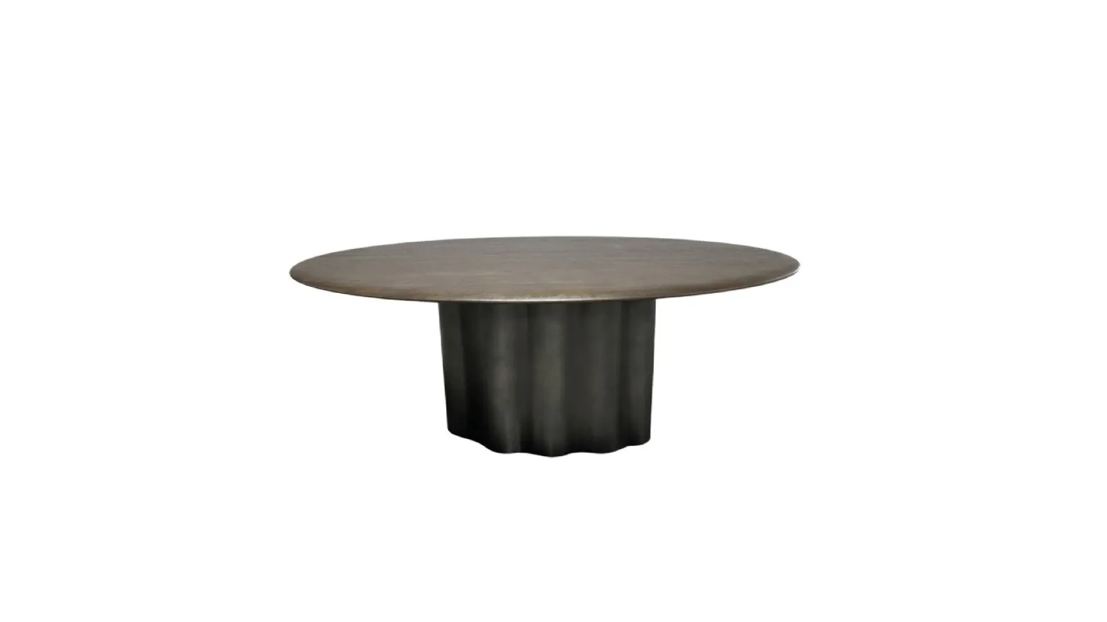 Rawling oval table by Bizzotto