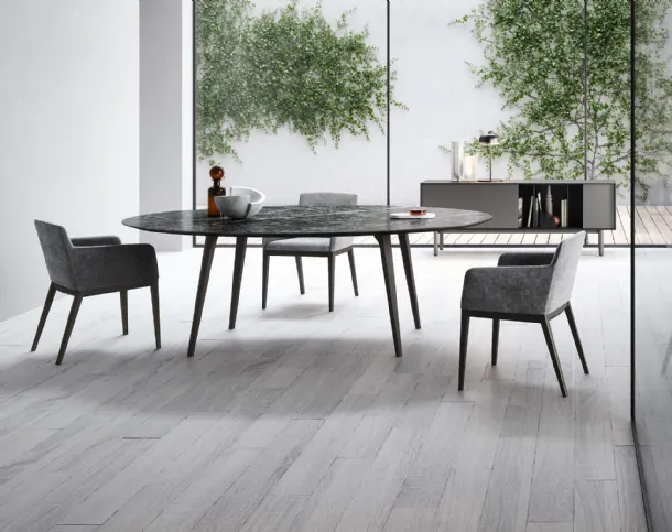 Rea Light Stone table by Novamobili.