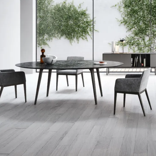Rea Table with Novamobili marble top