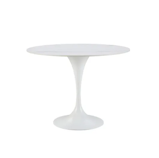 Round porcelain stoneware table Roni by Bizzotto