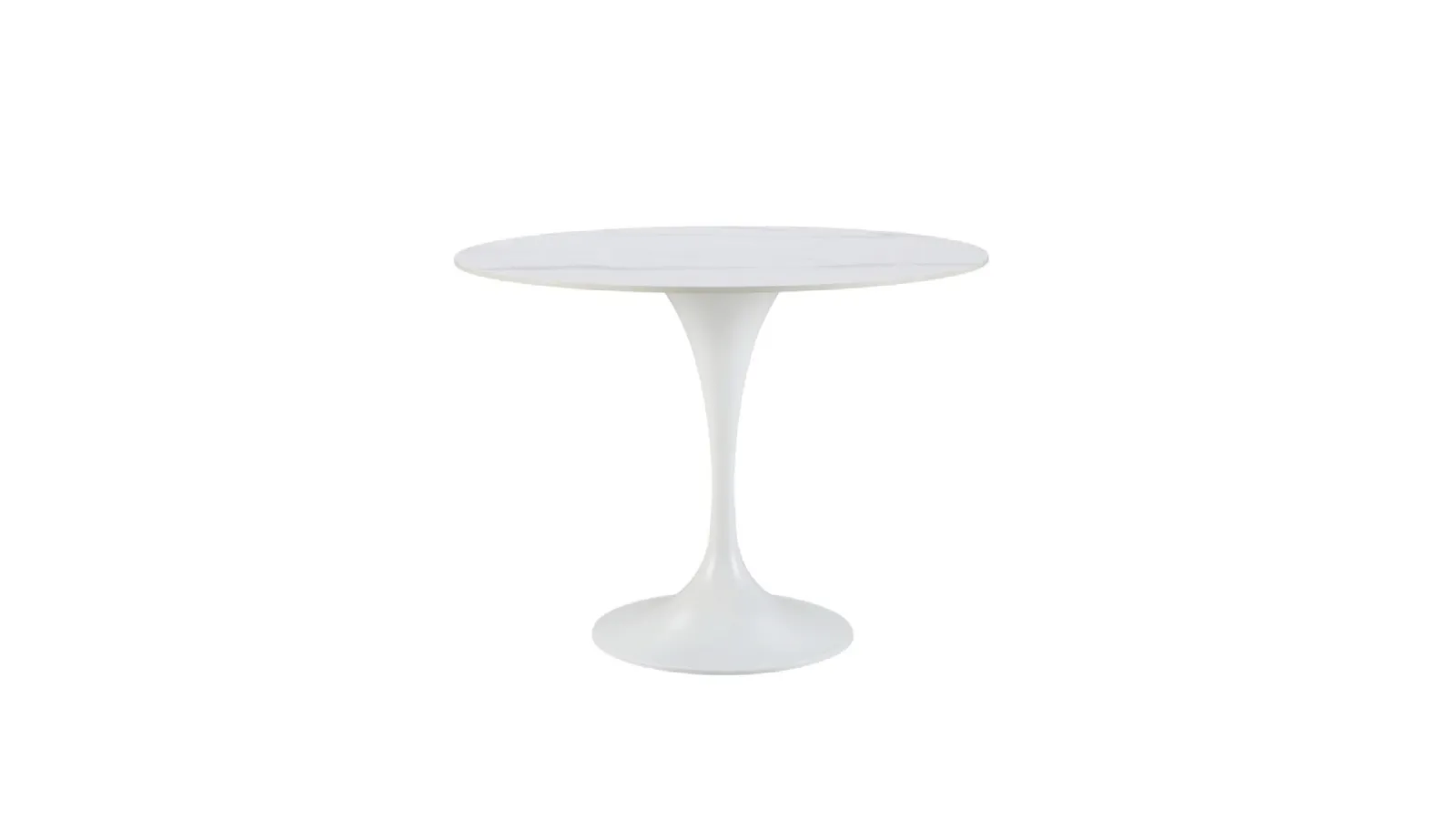 Round porcelain stoneware table Roni by Bizzotto