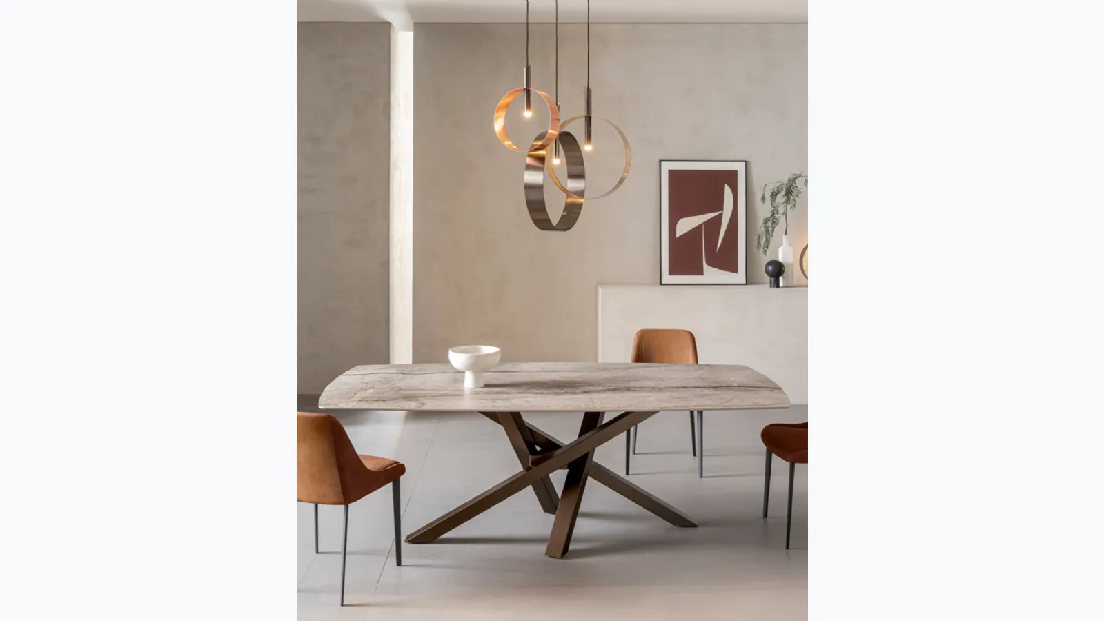 Shanghai ceramic table by Riflessi.