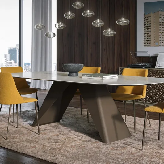 Symposium ceramic table by Tonin Casa