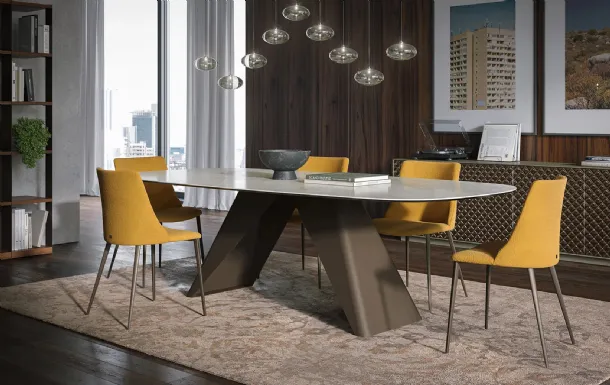 Symposium ceramic table by Tonin Casa