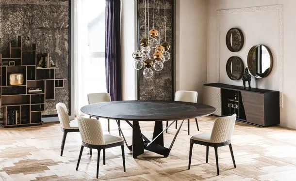 Skorpio Ker-Wood Round table by Cattelan Italia.