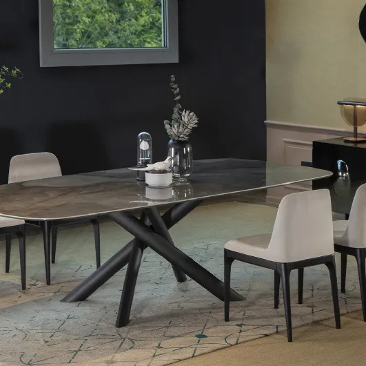 Style ceramic table by Tonin Casa