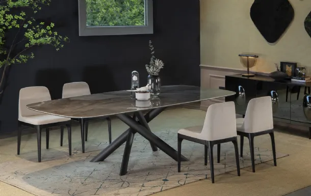 Style ceramic table by Tonin Casa