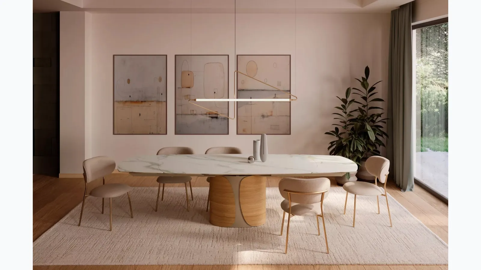 Talos table in SuperMarble by Bontempi
