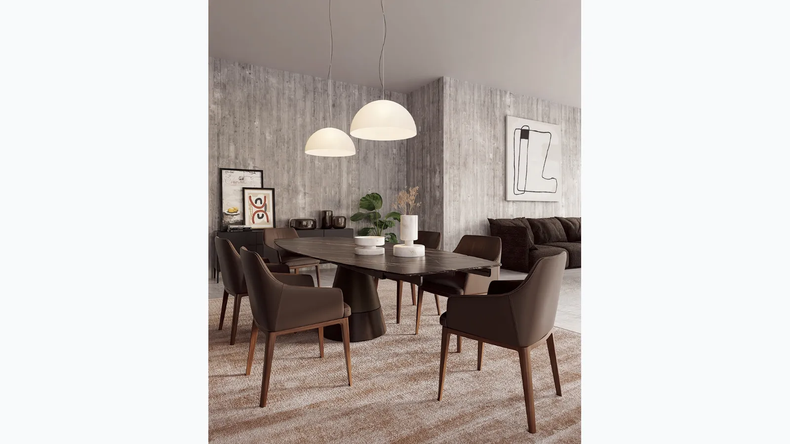 Extendable Terraferma table by Alivar