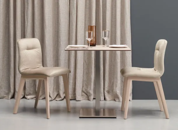 Tiffany table with square column by Scab Design