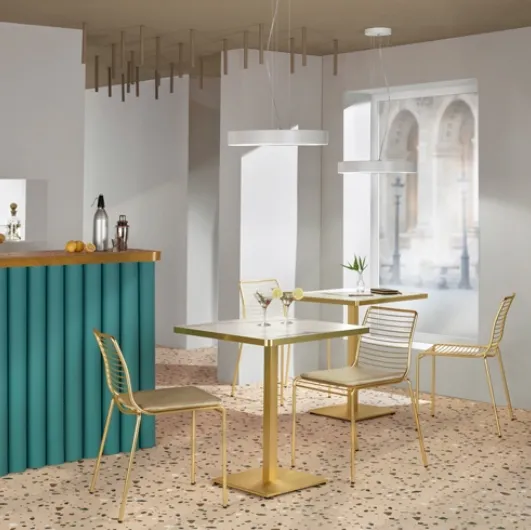 Tiffany laminate table by Scab Design