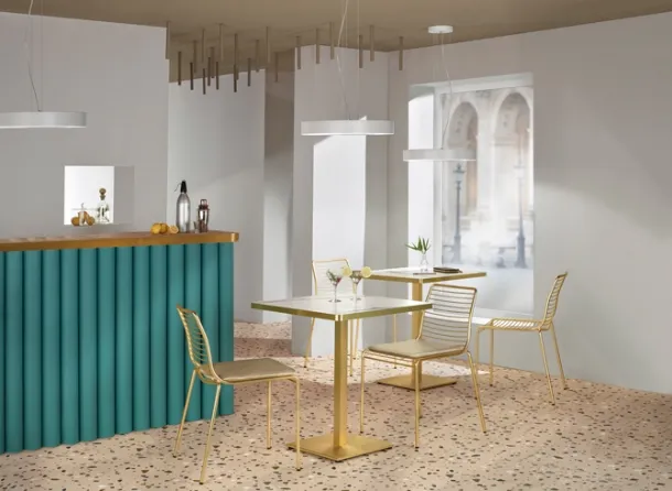 Tiffany laminate table by Scab Design