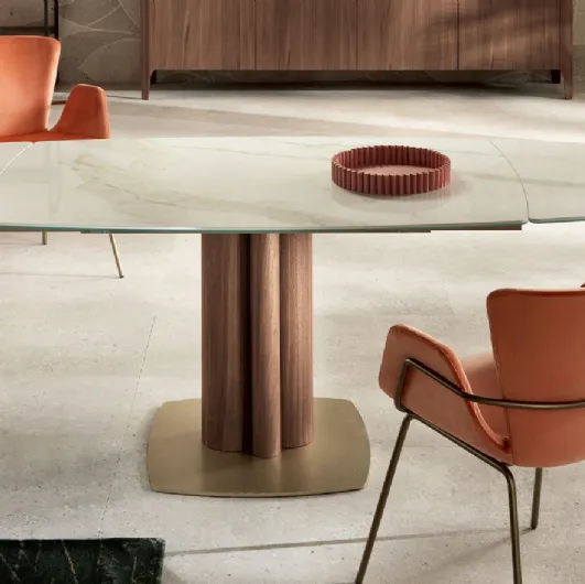 Extendable ceramic table Towe by Riflessi.